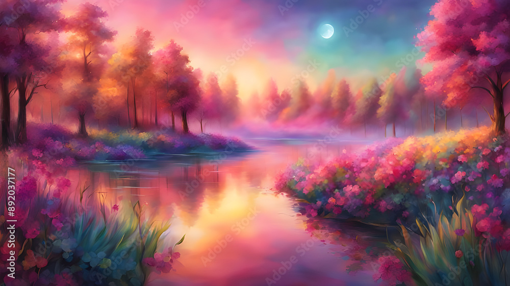 Obraz premium Mystical Abstract Glassmorphism