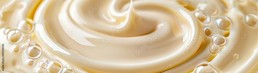 Creamy texture with swirls and bubbles, perfect for culinary, beauty, or texture-related visuals. Creamy texture with swirls and bubbles, perfect for culinary, beauty, or texture-related visuals.