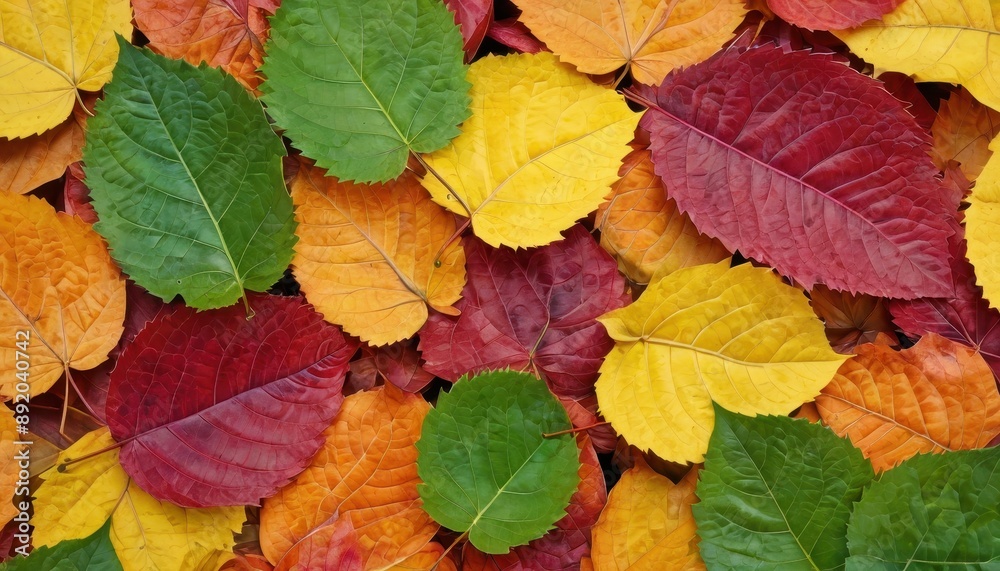 Autumn Leaves in Various Colors. Autumn Leaves in Various Colors.