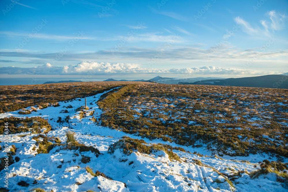 Fototapeta premium Dublin, Ireland - city and nature views from the top of a hill