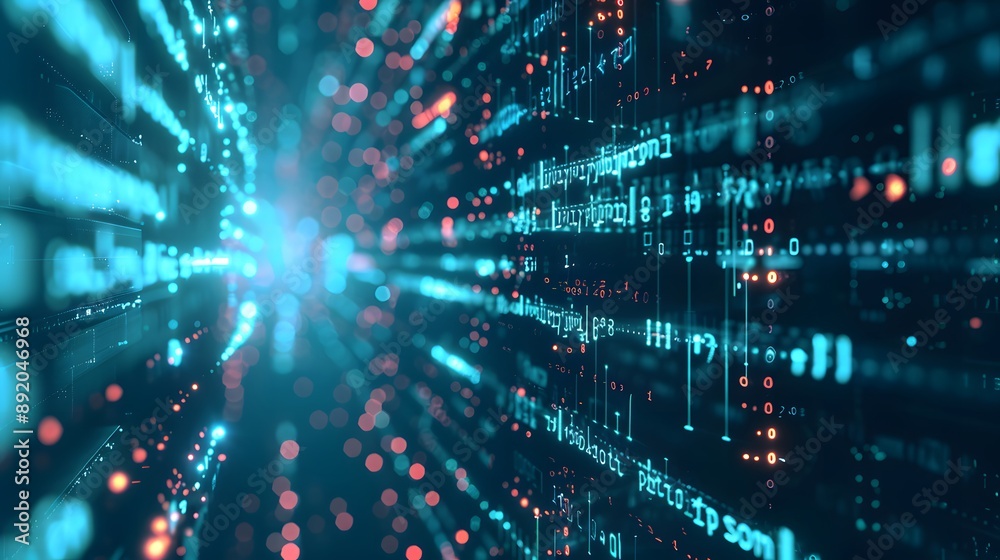 Big Data concept. Digital neural network.Business woman hand touching Introduction of artificial intelligence. Cyberspace of future.Science and innovation of technology. Big Data concept. Digital neural network.Business woman hand touching Introduction of artificial intelligence. Cyberspace of future.Science and innovation of technology.