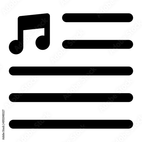 music playlist icon 