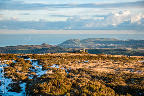 Dublin, Ireland - city and nature views from the top of a hill