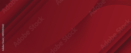 Red maroon background with 3D modern wave curve abstract presentation background. Luxury paper cut background. 3d vector illustration for decoration, banner, flyer, business card design, and much more