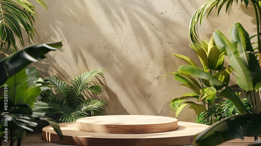Display your wood products elegantly on this podium adorned with natural green leaves, creating a captivating visual for your presentations. Display your wood products elegantly on this podium adorned with natural green leaves, creating a captivating visual for your presentations.