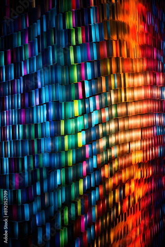 Aesthetically Pleasing Wall Art Made from Retro CDs - An Intersection of Art and Technology photo