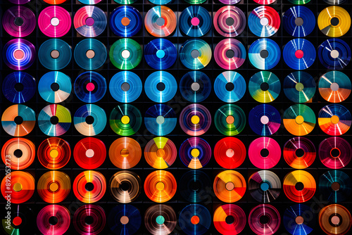 Aesthetically Pleasing Wall Art Made from Retro CDs - An Intersection of Art and Technology