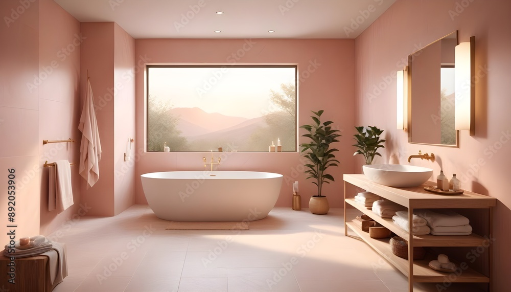 Photo interior modern design room 3d illustration Photo interior modern design room 3d illustration