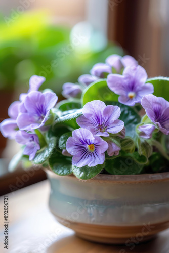 Wallpaper Mural Saintpaulia ionantha. AI generative. Torontodigital.ca