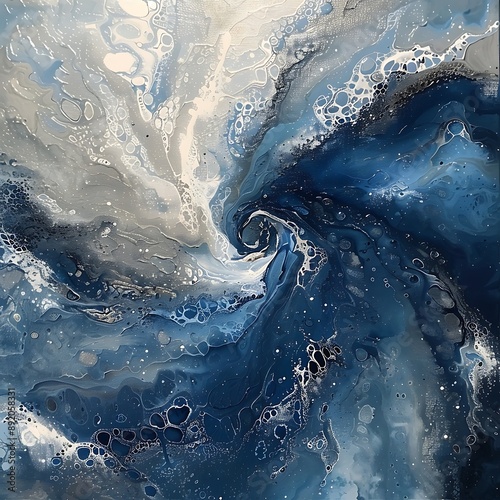 Wallpaper Mural Abstract blueback ground Torontodigital.ca