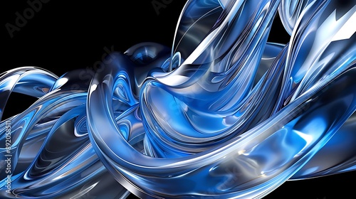 Wallpaper Mural abstract background with waves Torontodigital.ca