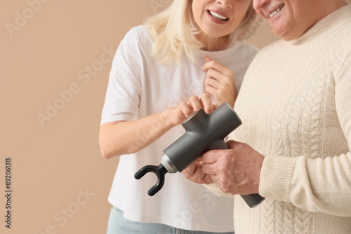 Mature couple with percussi...