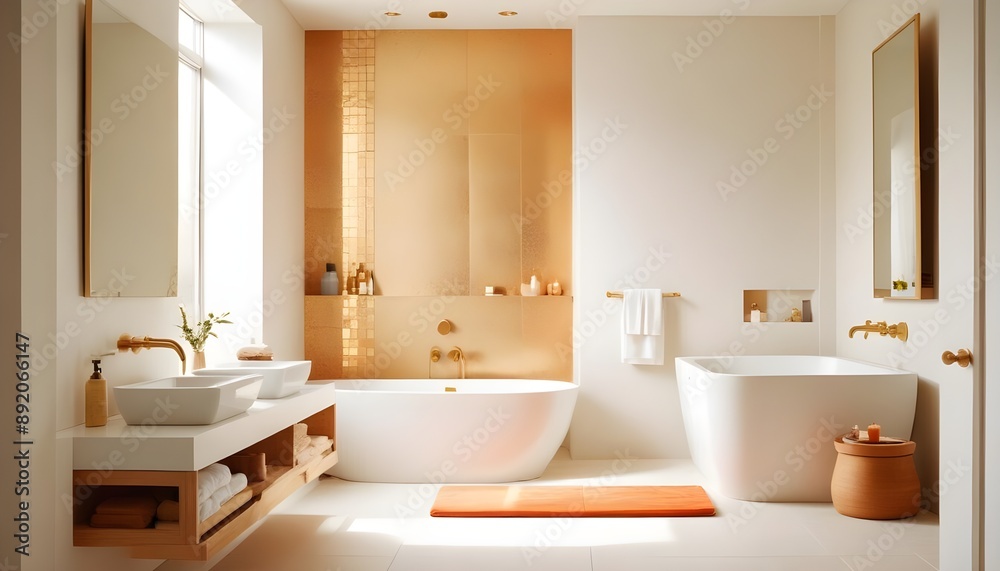 Photo interior modern design room 3d illustration Photo interior modern design room 3d illustration