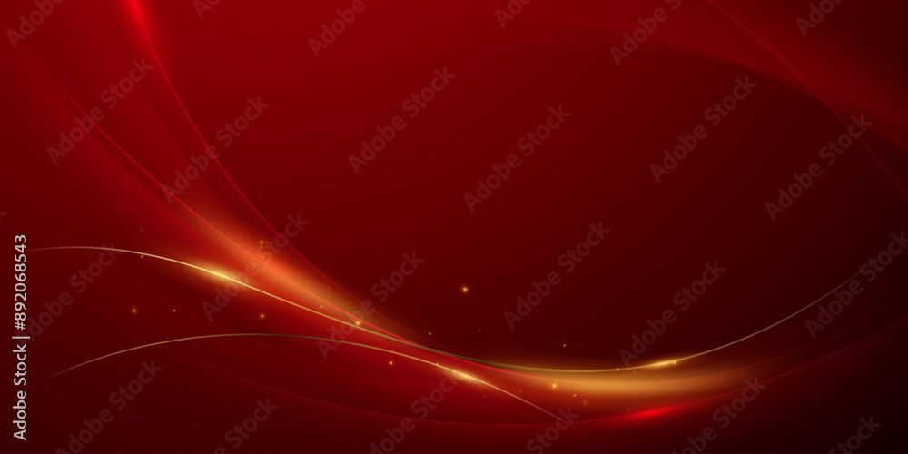 Naklejka premium red background design With elegant effect elements. Vector image