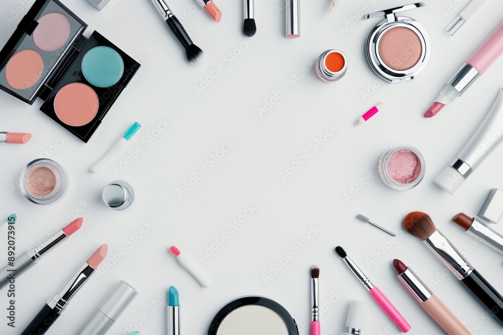 Isolated Cosmetic Theme Blank Template White Space No Background Generative Illustration Isolated Cosmetic Theme Blank Template White Space No Background Generative Illustration
