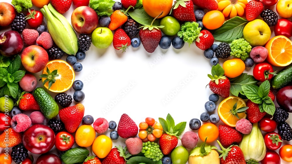 Summer Harvest: A Geometric Frame of Freshness Generative AI-generated design Summer Harvest: A Geometric Frame of Freshness Generative AI-generated design