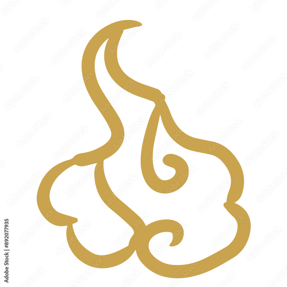 Chinese cloud golden lines material Chinese cloud golden lines material