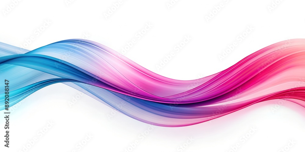 Abstract background pink blue waves on a white background Generative AI Abstract background pink blue waves on a white background Generative AI