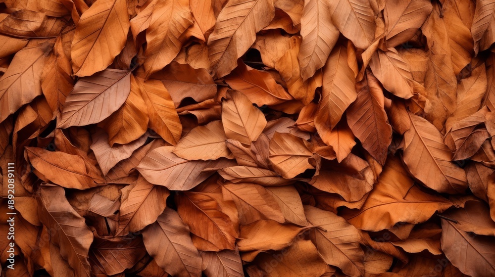 Dry orange leaves in a dense pile showcasing a rich, textured pattern Dry orange leaves in a dense pile showcasing a rich, textured pattern