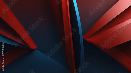 Wallpaper Mural red abstract background geometric lines pattern modern generate ai Torontodigital.ca