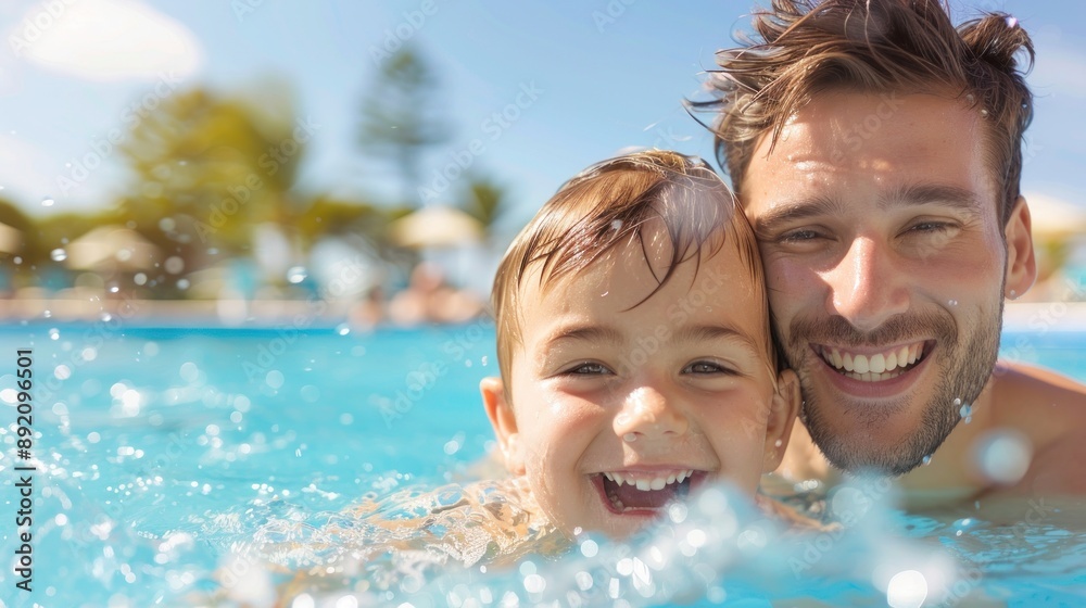 Young children take swimming lessons on holidays. Young children take swimming lessons on holidays.