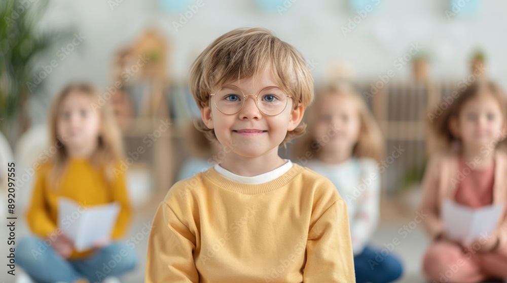 The cute students eager to active learning in the classroom. The cute students eager to active learning in the classroom.
