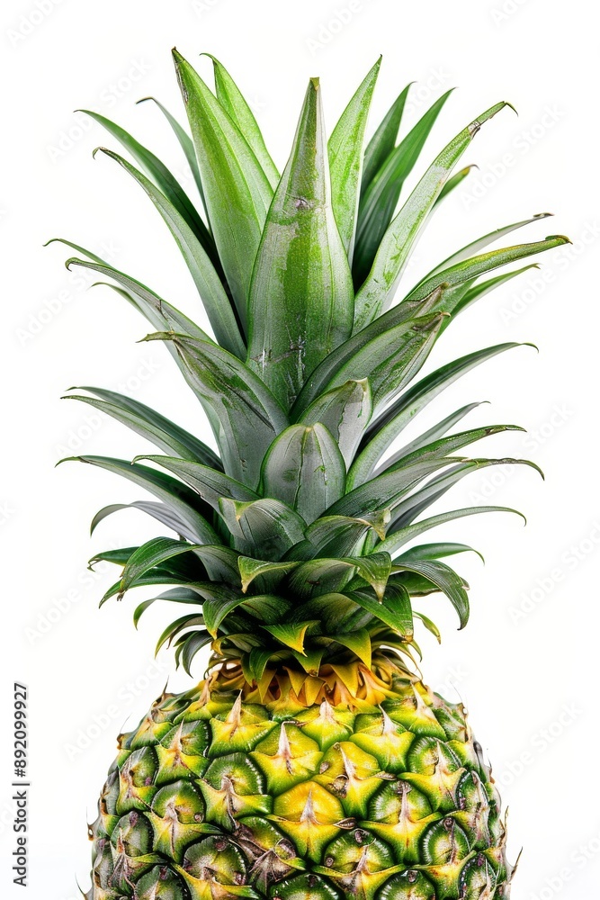 Mystic photo of Kona Sugarloaf Pineapple, isolated on white background Mystic photo of Kona Sugarloaf Pineapple, isolated on white background