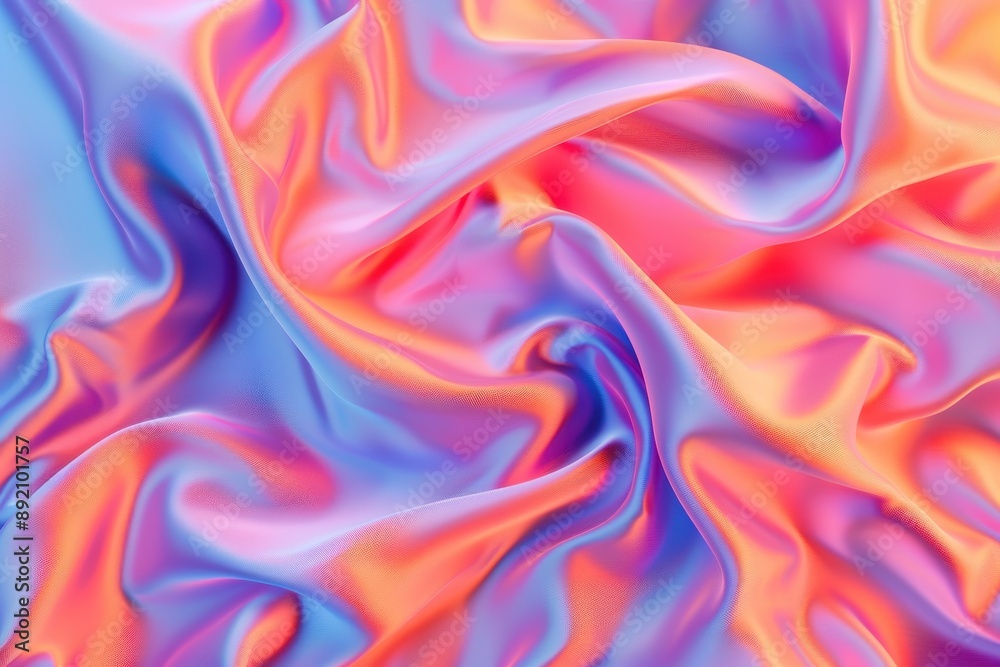 A fabric with a pattern of waves A fabric with a pattern of waves