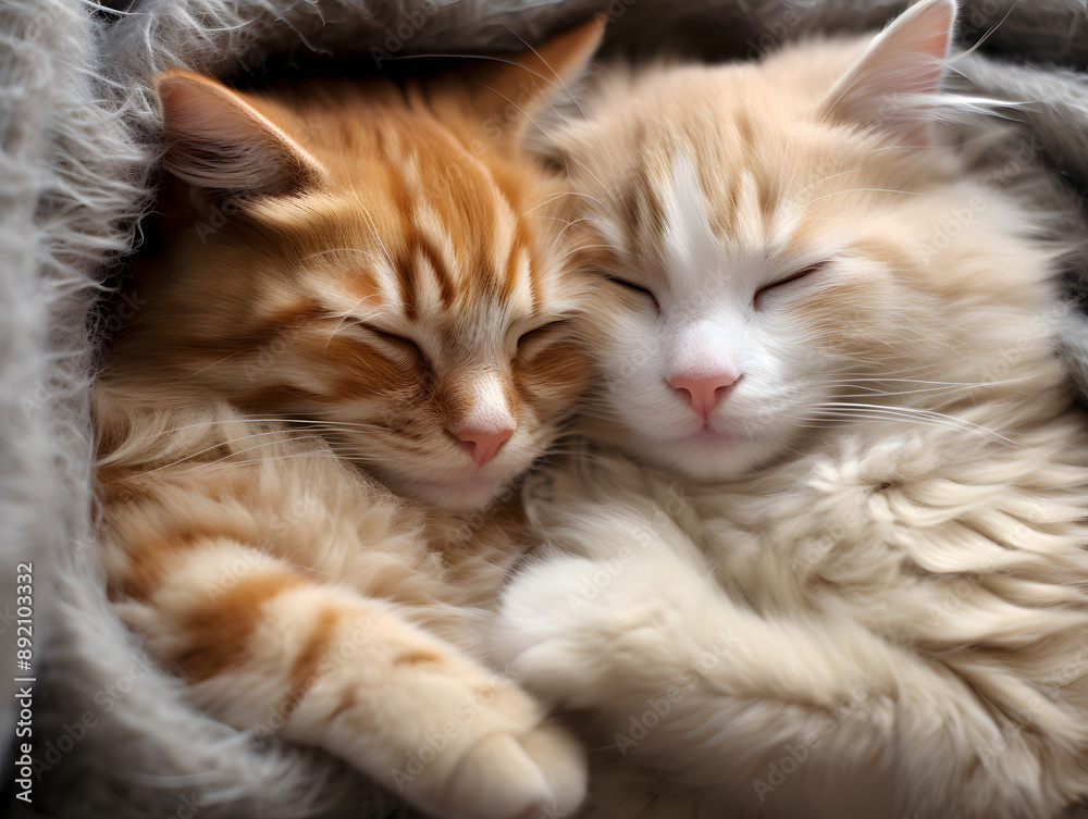 two cats cuddling closely two cats cuddling closely