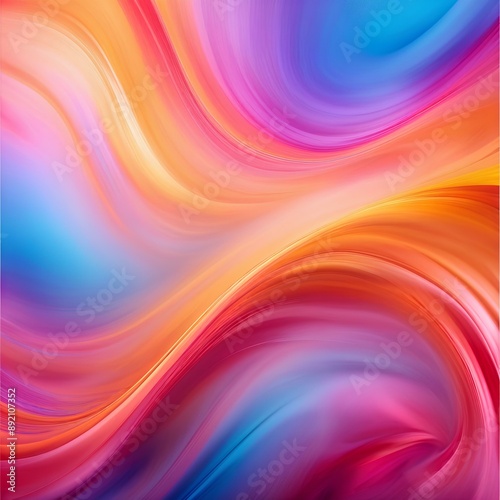 Ethereal Rhapsody, abstract colorful background