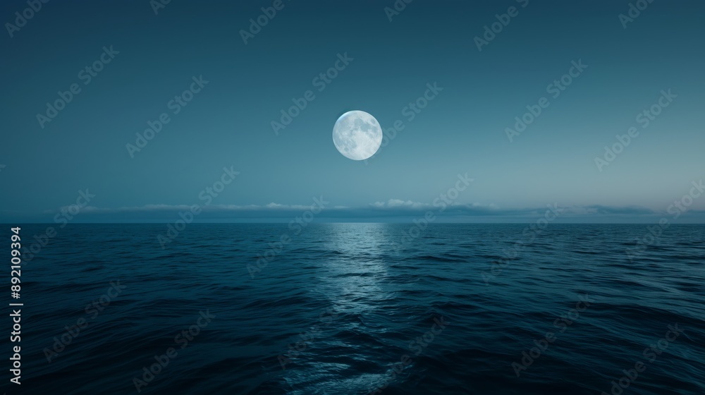 Stunning Full Moon Over Serene Mountain Lake at Night, Perfect for Nature Lovers and Peaceful Wallpaper Stunning Full Moon Over Serene Mountain Lake at Night, Perfect for Nature Lovers and Peaceful Wallpaper