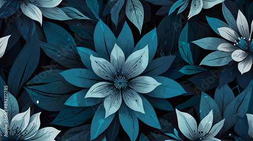 blue background