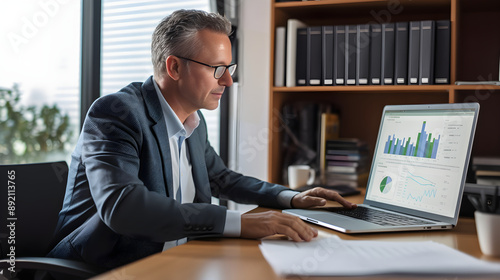 Experienced CPA Financial Advisor in Action: Analyzing Financial Data to Optimize Business Strategies