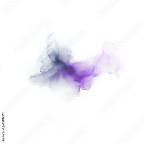 Mauve ink splash on transparent background