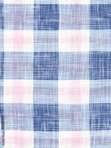 Seamless pattern of pastel colors gingham fabric texture