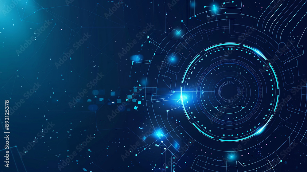 Abstract Technology Background with Circular Abstract Technology Background with Circular