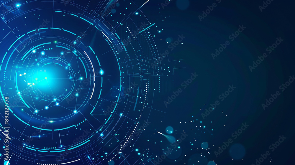 Abstract Technology Background with Circular Abstract Technology Background with Circular
