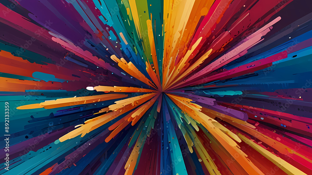 Abstract Paint Brush Explosion Abstract Paint Brush Explosion