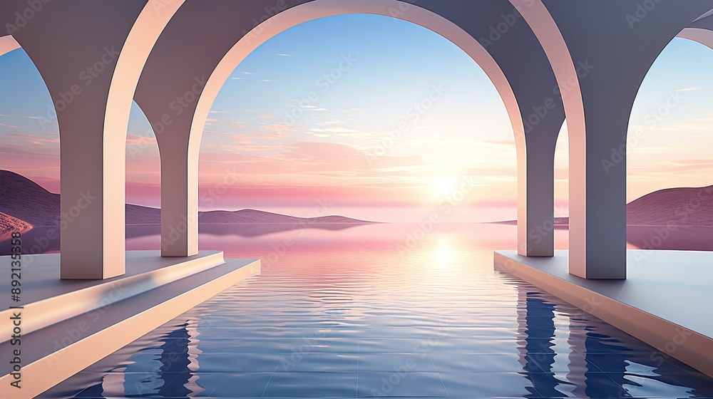 Fototapeta premium sunset over the sea