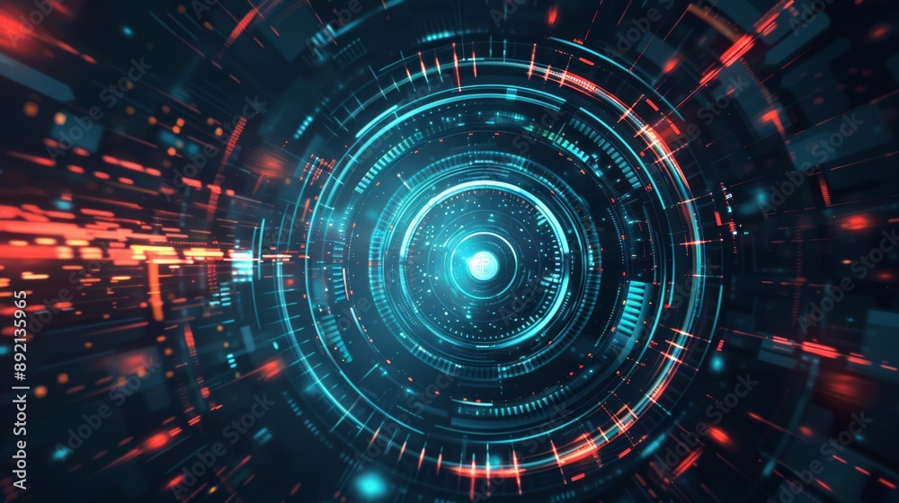 Obraz premium Embracing Tomorrow: An Abstract Futuristic Background That Captivates and Inspires