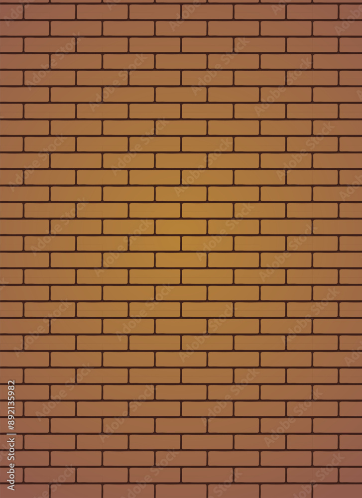 Fototapeta premium Brown brick wall. Abstract brown brick wall background. Brick wall texture as abstract background.