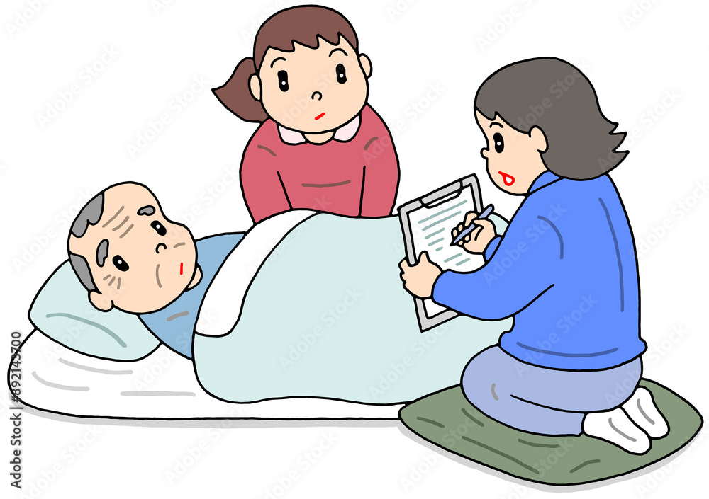 介護のイラスト - ケアマネジャー・ケアマネジメント・介護認定調査・認定調査員