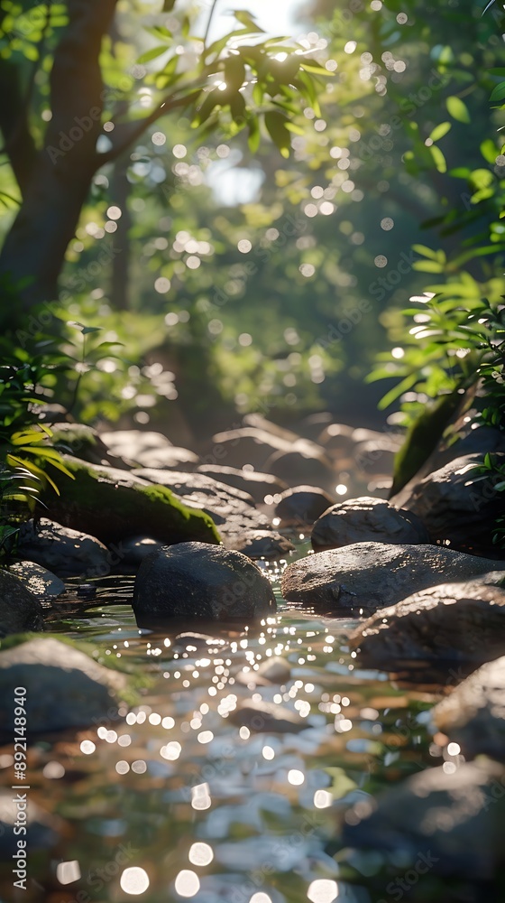stream in the forest stream in the forest