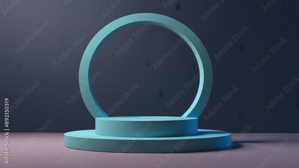 8K Product Showcase for demo display. 3d rendering. Round Podium Style. Pastel Color. 8K Product Showcase for demo display. 3d rendering. Round Podium Style. Pastel Color.
