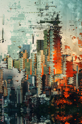 Pixelated Landscape: The Visual Effects of Excessive Image Compression photo