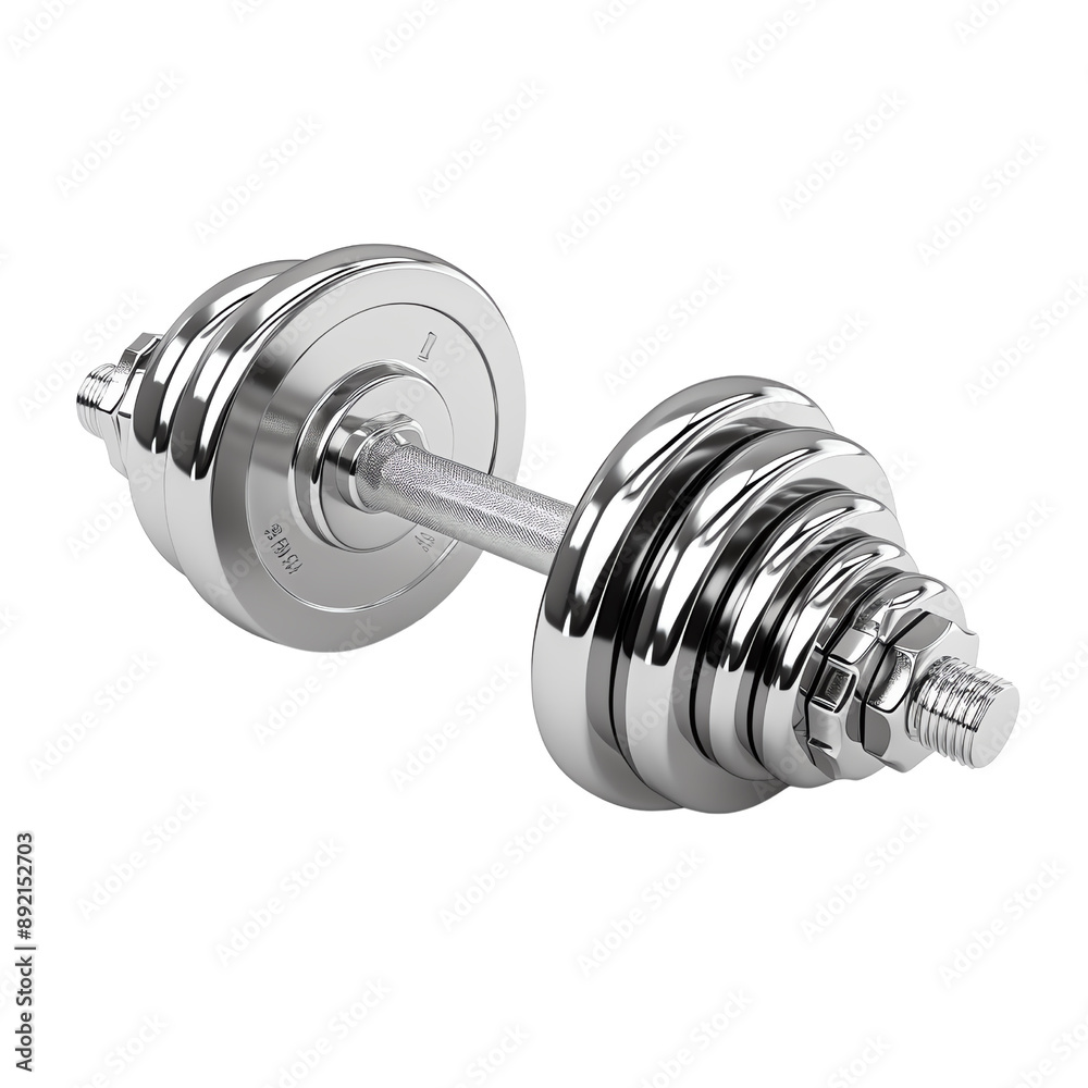 Chrome-plated adjustable dumbbell for strength training and fitness workouts. Perfect for home gym and professional use. Chrome-plated adjustable dumbbell for strength training and fitness workouts. Perfect for home gym and professional use.