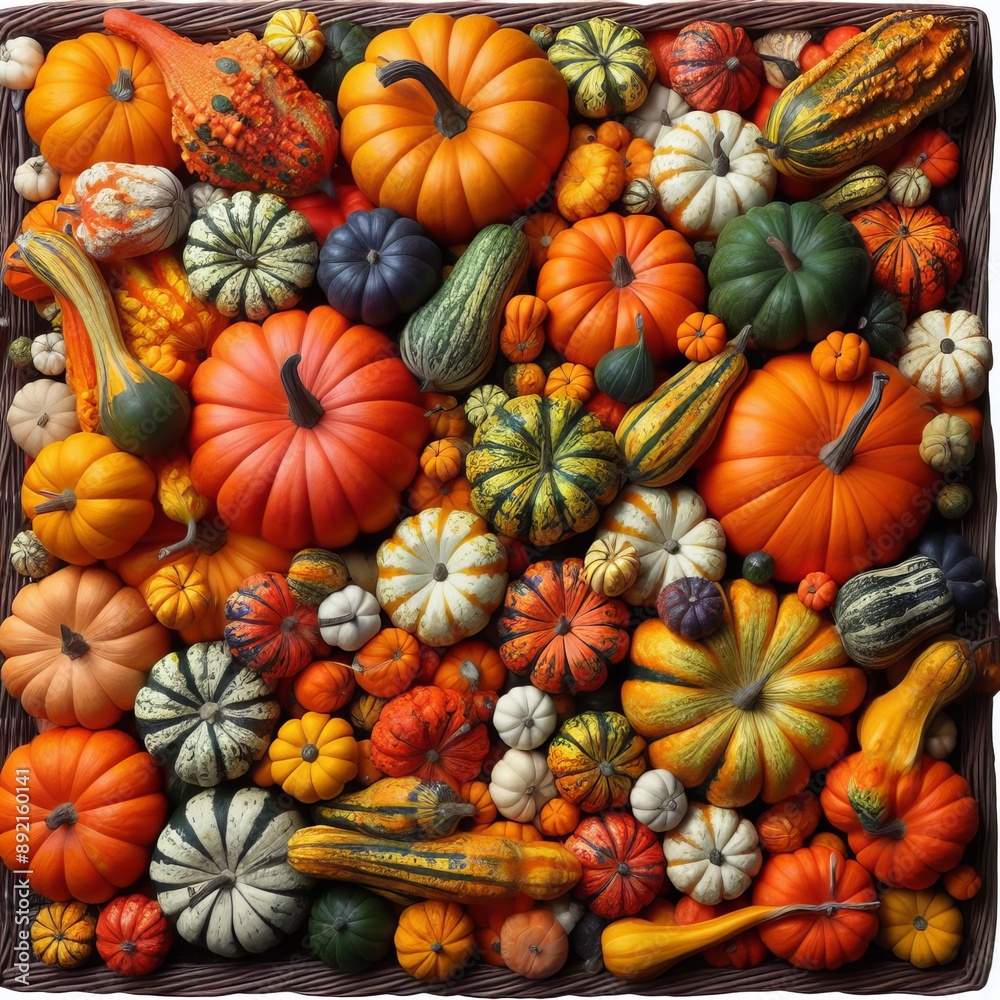 Seamless Halloween pattern featuring orange pumpkins with smiley faces Seamless Halloween pattern featuring orange pumpkins with smiley faces