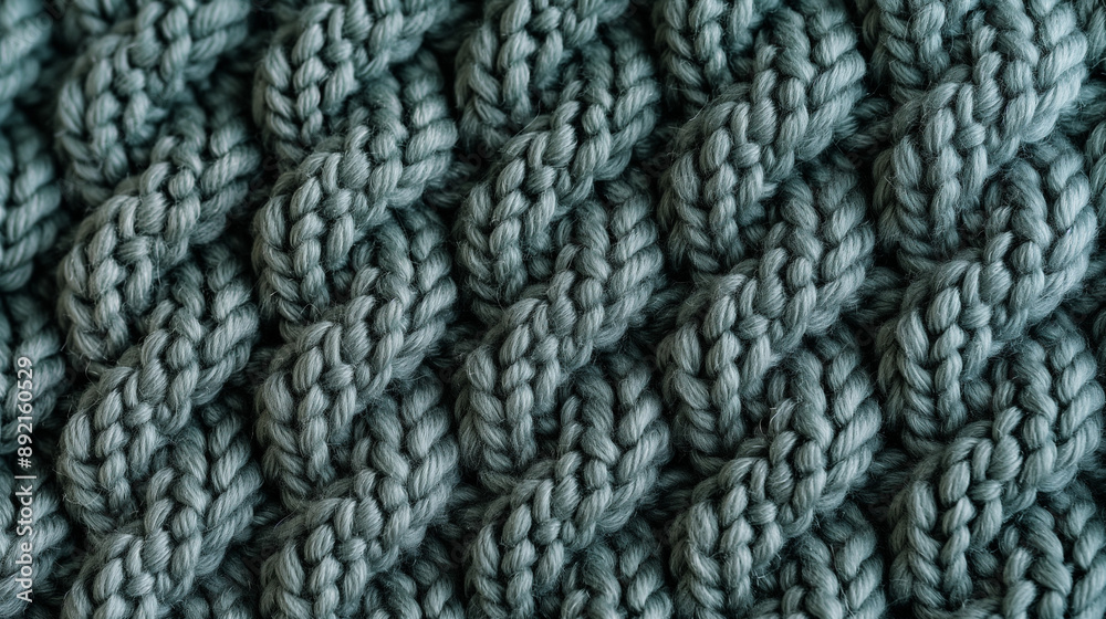 Close-up of blue-green knit mesh surface Close-up of blue-green knit mesh surface