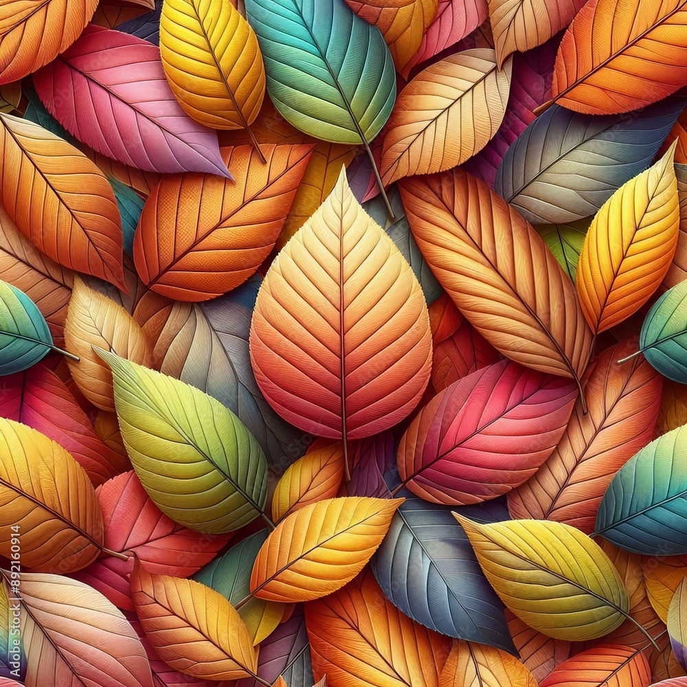 autumn leaves seamless pattern autumn leaves seamless pattern