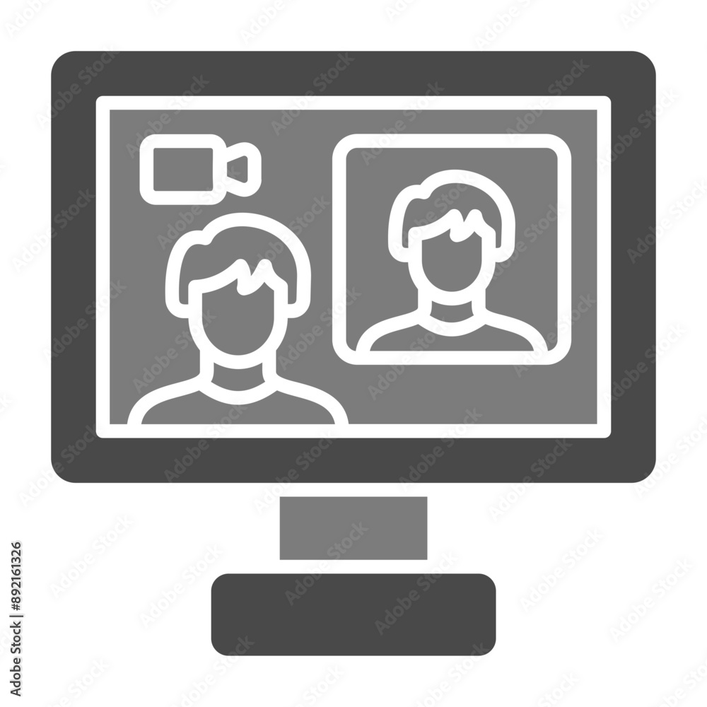 Online Meeting Icon Online Meeting Icon